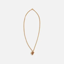 Clearance Palm Angels Bear Head Necklace Gold