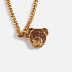 Clearance Palm Angels Bear Head Necklace Gold