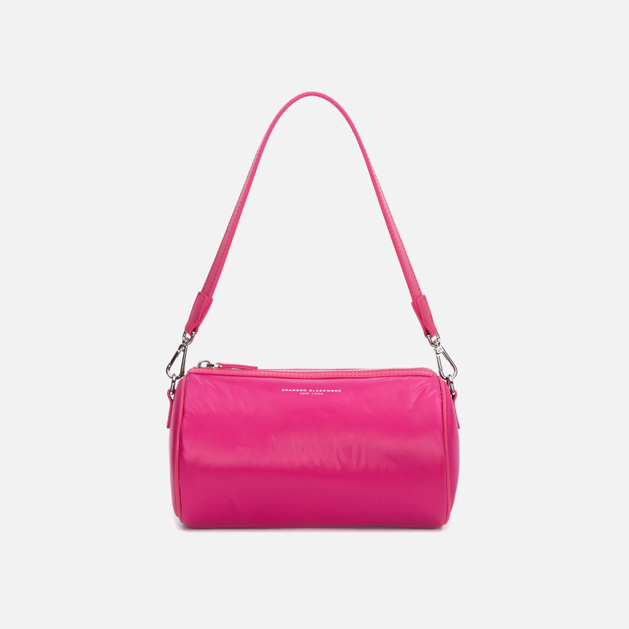 Best Sale Brandon Blackwood Bianca Puffer Duffle Hot Pink Nylon