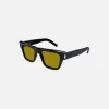 Outlet Saint Laurent Bold Flat Top Sunglasses Black