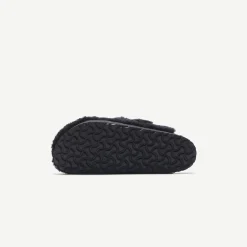Best Sale Birkenstock Boston Platform Big Buckleteddy Black Shearling