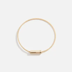 Fashion Le Gramme Bracelet Cable 11 Yellow Gold