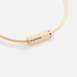 Fashion Le Gramme Bracelet Cable 11 Yellow Gold