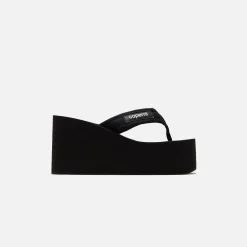 New Coperni Branded Wedge Sandal Black