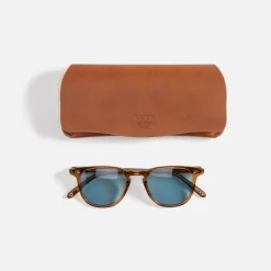 Best Sale Garrett Leight Brooks Ii Sun Caramel / Pure Blue