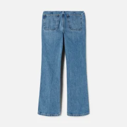 Cheap ReDone Button Front Crop Boot Riot