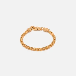 Shop Emanuele Bicocchi Byzantine Chain Bracelet Gold