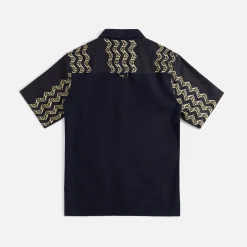 Clearance Nicholas Daley Calypso Aloha Shirt Indigo / Ecru