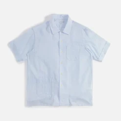 Best Engineered Garments Camp Shirt Light Blue