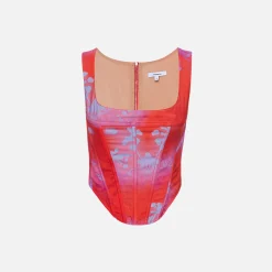 Hot Miaou Campbell Corset Rouge Mudd