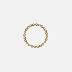 Hot Maor Capsule 5Mm Ring In Yellow With White Diamond Gold