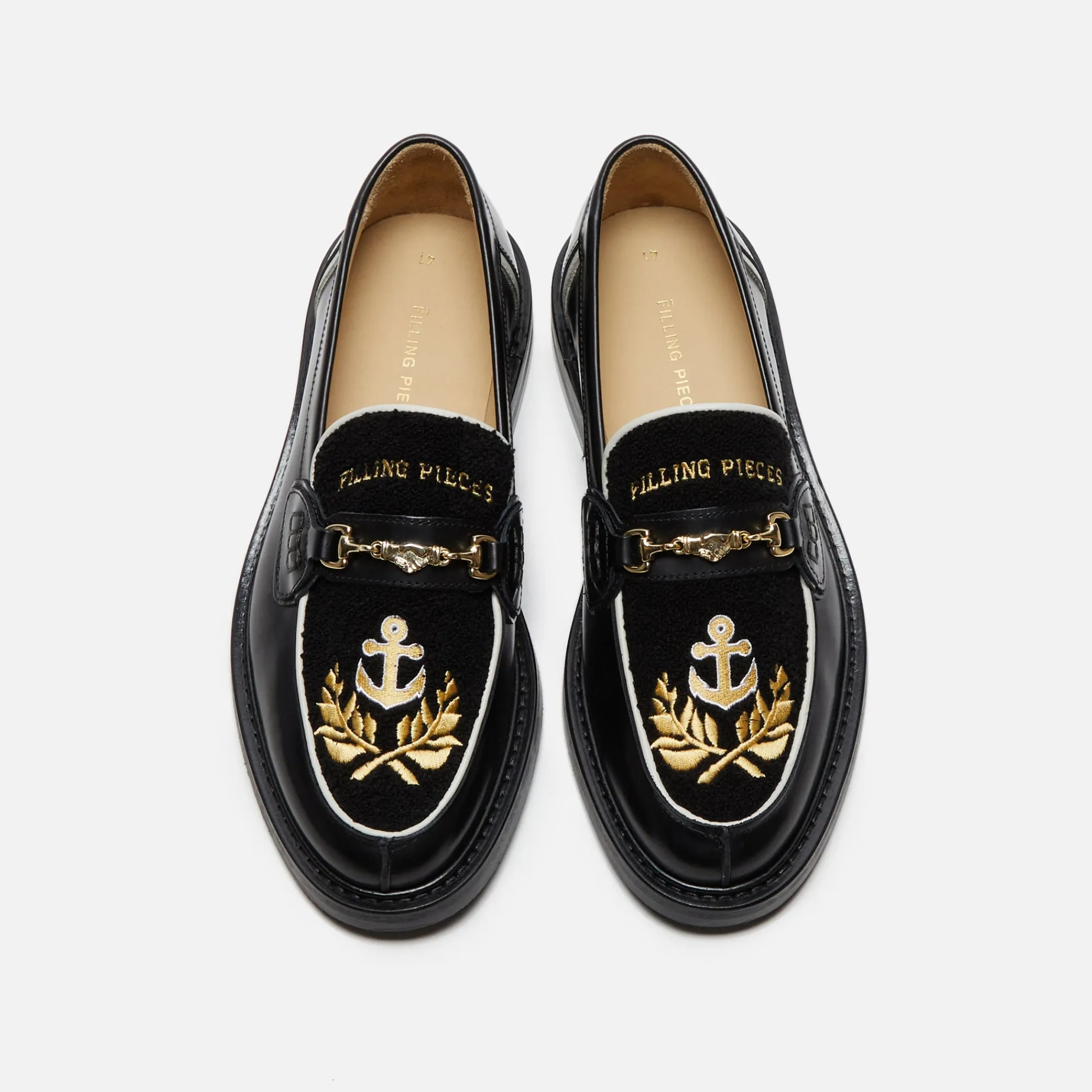 Fashion Filling Pieces Captain Loafer Black