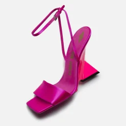 Online The Attico Cheope Sandal 105Mm Fuchsia / Fluo Fuchsia