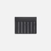Fashion Saint Laurent Chevron Quilted Leather Card Case Black