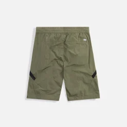 Fashion CP Company Chrome-R Zipped Shorts Bronze Green