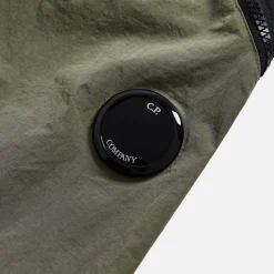 Fashion CP Company Chrome-R Zipped Shorts Bronze Green