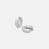 Sale Tom Wood Chunky Hoops Satin Small Silver