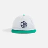 Discount by Parra Circle Tweak Logo 6 Panel Hat Off White / Green
