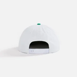 Discount by Parra Circle Tweak Logo 6 Panel Hat Off White / Green