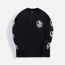 Shop by Parra Circle Tweak Logo Long Sleeve Tee Black