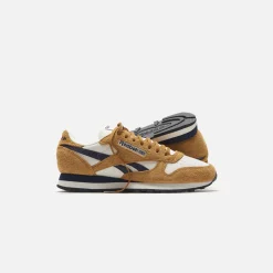 Sale Reebok Classic Leather Chalk / Wild Brown / Vector Navy