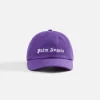 Flash Sale Palm Angels Classic Logo Cap Purple / White