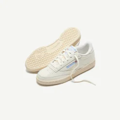 New Reebok Club C 85 Chalk / Alabaster / Sky Blue