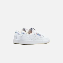 Sale Reebok Club C 85 Vintage Footwear White/ Alabaster/ Vector Blue