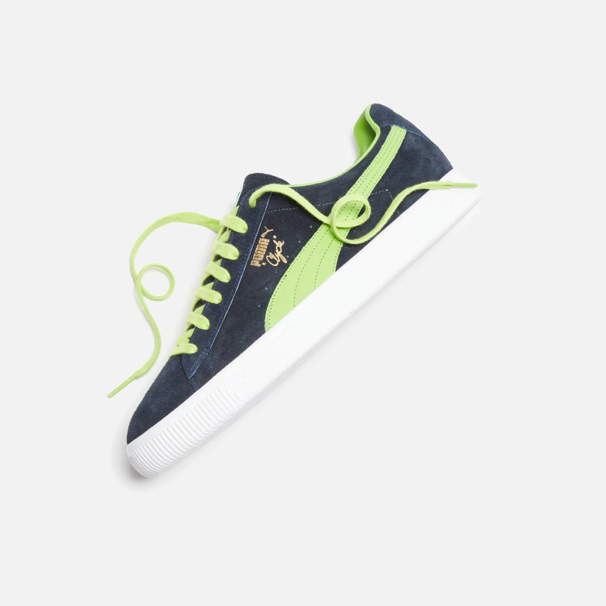New Puma Clyde Clydezilla Made In Japan Puma Navy / Lime