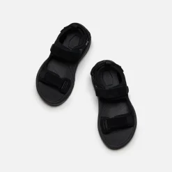 Fashion CDG Homme Comme Des Garcons Homme Velour Neoprene Sandal Black