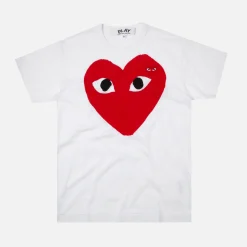 Store CDG Pocket Comme Des Garcons Play Big Red Heart Tee White