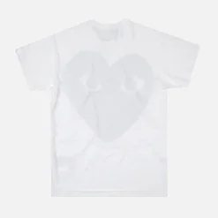 Store CDG Pocket Comme Des Garcons Play Camouflage Heart Tee White