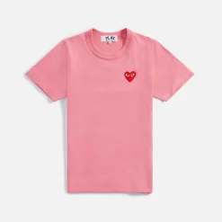 Online CDG Pocket Comme Des Garcons Women'S Play Tee Pink