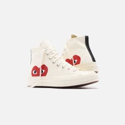 Cheap CDG Pocket Converse X Comme Des Garcons Cdg Play Chuck Taylor High Beige