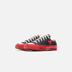 Hot CDG Pocket Converse X Comme Des Garcons Cdg Play Red Sole Low Top Black