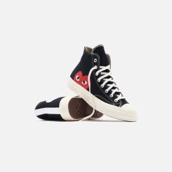 New CDG Pocket Converse X Comme Des Garcons Cdg Play Chuck Taylor High Black