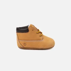 Hot Timberland Crib Bootie With Hat Wheat