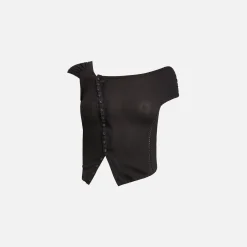 Cheap Hyein Seo Cross Stitch Top Black