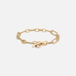 Best Maor Cuadro Mixed Links Bracelet In Yellow Gold
