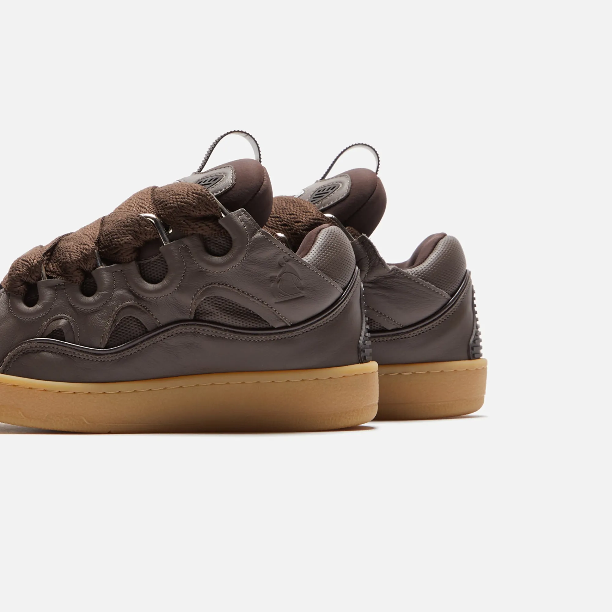 Shop Lanvin Curb Sneakers Ebony