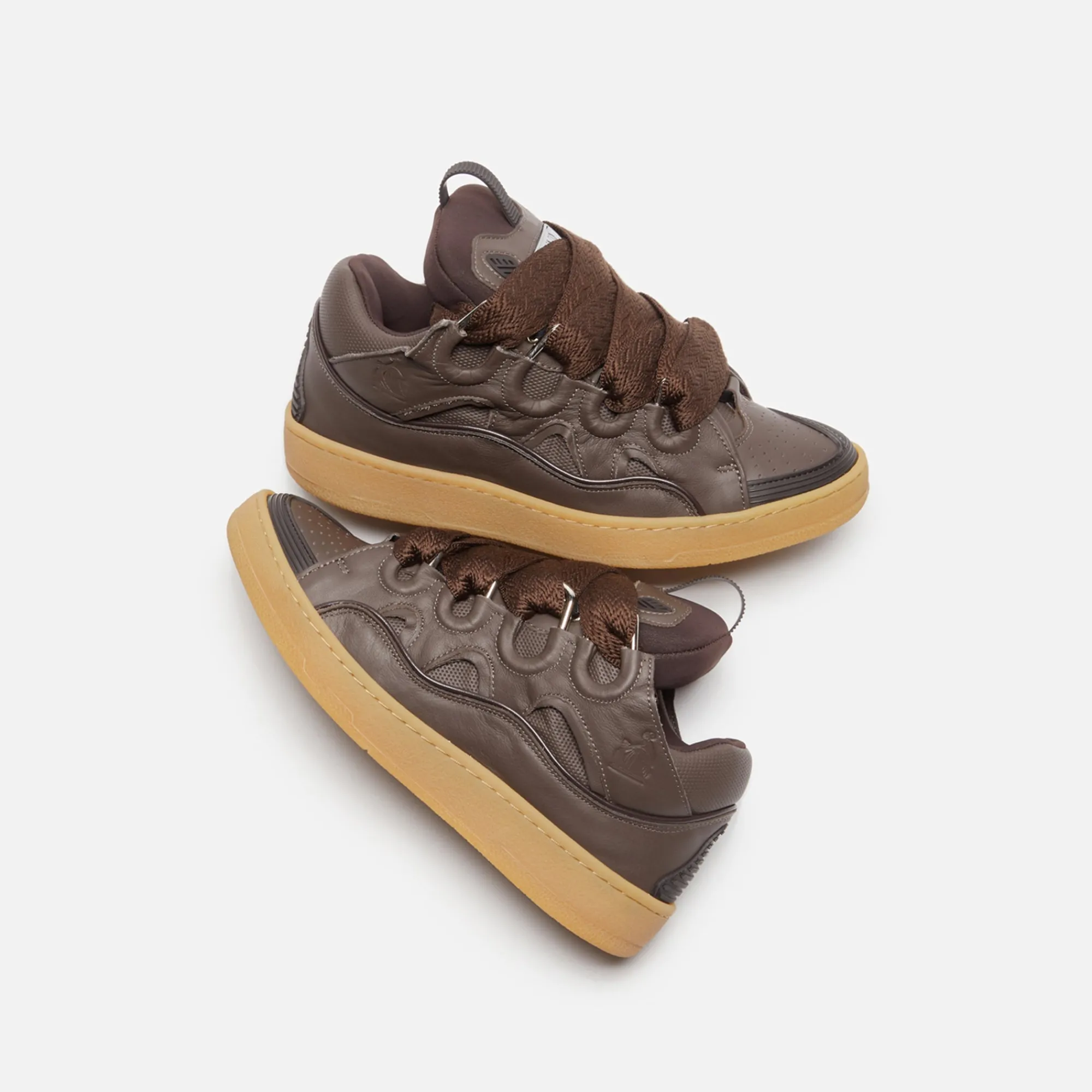 Shop Lanvin Curb Sneakers Ebony
