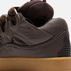 Shop Lanvin Curb Sneakers Ebony