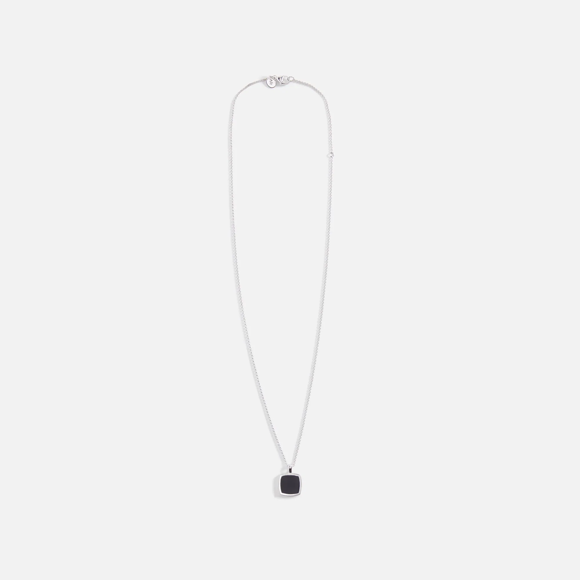 Cheap Tom Wood Cushion Pendant Onyx 925 Sterling Silver Silver / Black