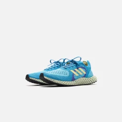 Shop adidas 4D Zx Carbon Aqua / Yellow Tint / Purple