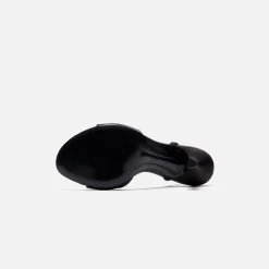 Outlet Alexander Wang Dahlia 105 Bow Sandal Satin Black