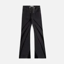 New Dion Lee Darted Denim Pant Black