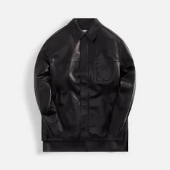 Best Sale Loewe Debossed Pocket Overshirt Black