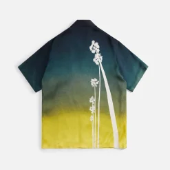 Clearance Jil Sander Degrade Palm Tree On Fluid Viscose Shirt Sunset