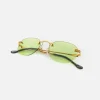 New Vintage Frames Detroit Player Drill Mount 24Kt Gold Lime Green