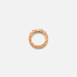 Best Yvonne Leon Diamond Torsade Twist Ring Yellow Gold / Orange